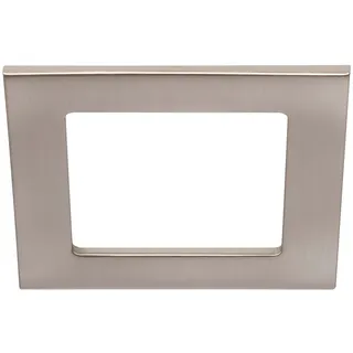 Brilo LED-Einbauleuchte Bad Flach Neutralweiß IP44 12 cm x 12 cm Matt-Nickel