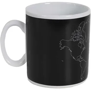 THE CONCEPT FACTORY, KA0387, XXL thermoreactive Ceramic Mug, elegant and modern Design, ideal for Coffee, Tea or Soup, Capacity 70cl, Black Color Size: XXL, Color: Black