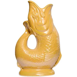 Gluckigluck Karaffe mit „Gluck-Gluck“-Geräusch 27,5/17/9,5 cm , Gelb , Keramik , Tiere , 1.2 L , Organisch , handgemacht , Geschirr, Kannen & Karaffen, Wasserkaraffen & Krüge