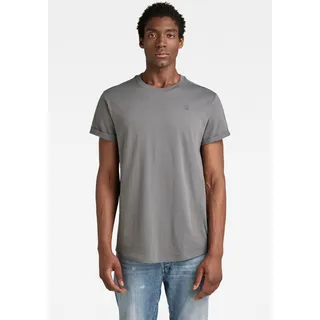 G-STAR T-Shirt »Lash«, mit kleinem Logo Stitching, grau