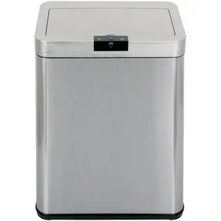 Echtwerk Sensor-Abfalleimer 48 l Silber