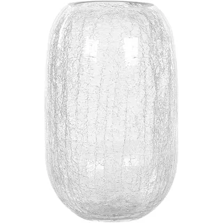 Beliani Blumenvase Glas transparent Kyrakali