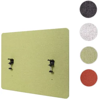 Akustik-Tischtrennwand HWC-G75, Büro-Sichtschutz Schreibtisch Pinnwand, doppelwandig Stoff/Textil ~