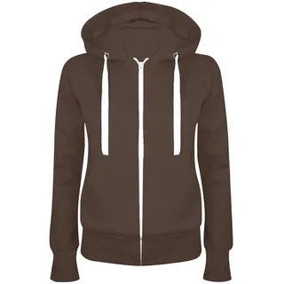 Masrin Sweatjacke Damen Full Zip Übergangsjacke Einfarbig Hoodie Sweatshirt Mantel Leicht taillierte College Jacke mit Kapuze Baumwolle Sportjacke Trainingsjacke Sweatshirtjacke Kapuzenjacke