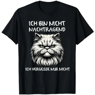 Ich Bin Nicht nachtragend ich vergesse nur Nicht Witziges T-Shirt, Herren, Schwarz, S