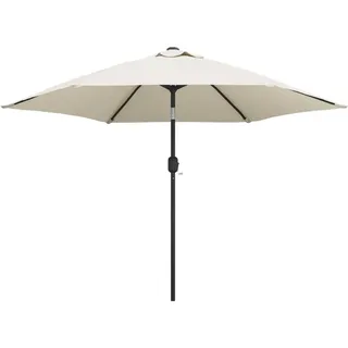 vidaXL Ampelschirm mit LED-Beleuchtung 3 m Sandweiß - Weiß