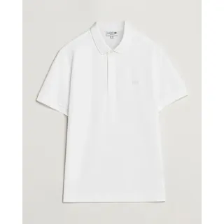 Lacoste Herren Poloshirt mit geripptem Kragen, Weiß XL - Weiß