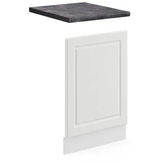 Vicco Frontblende R-Line Weiß Landhaus 45 cm, AP Anthrazit , Holzwerkstoff , Rechteckig , 45x57.2x1.6 cm , Küchen, Küchenmöbel, Küchenschränke, Küchenunterschränke