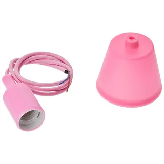 Jandei - Hängeleuchte Pendelleuchte Lampe, Höhenverstellbar Maximal 90cm. Silikonsockel mit E27 Lampefassung. Wohnzimmerdekoration, Zimmer, Schlafzimmer, Geschäftsräume. Farbe Rosa