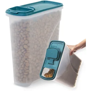 Iris Ohyama, Luftdichte Hundefutterbox, 7 l/3,5 kg, blau, Deckel mit Luftdichtem Verschluss, Kunststoff, für Hunde, Katzen, Leckerlis, Futterbehälter, BPA-frei, ATS-S