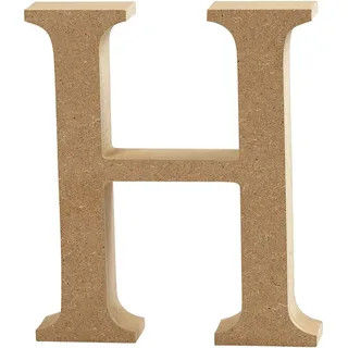Creativ "H MDF Buchstabe, braun, 13 x 2 cm