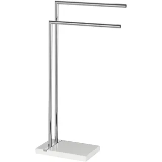 Wenko Noble Handtuchständer Chromfarben/Weiß