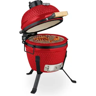 Relaxdays Kamado Grill Ø 32 cm rot
