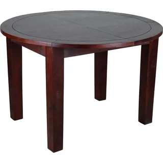 MiaMöbel Esstisch Colombo 120cm rund - ausziehbar Massivholz Pinie