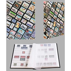 Prophila Briefmarken-Motiv-Einsteckbuch 60 weiße Seiten