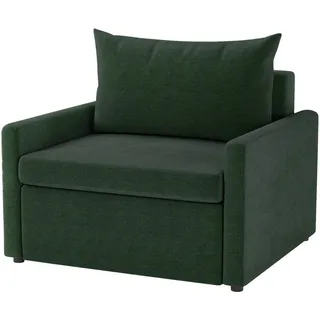 Mid.you Schlafsessel , Dunkelgrün , Kunststoff , 92x89x103 cm , Made in Eu , Liegefunktion, gepolsterte Armlehnen , Wohnzimmer, Sofas & Couches, Schlafsofas, Schlafsessel