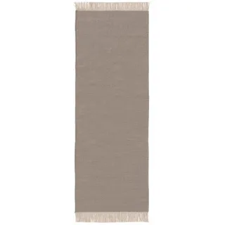benuta Pop Wollteppich Liv Hellgrau 80x250 cm , Textil , Beton Optik , Rechteckig , 80x250 cm , Gots , pflegeleicht , Teppiche und Böden, Teppiche, Schafwollteppiche