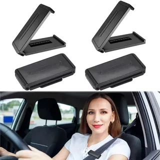 Exbrith 4 Stück Auto Sicherheitsgurt Einsteller, Car Seat Belt Adjuster Clips, Autositz Gurtversteller, für Autos, Nackengurtversteller, Sicherheitsgurtverstellungen, für Jeden Geeignet