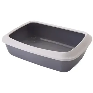 Savic Katzentoilette Iriz L Grau/Transparent