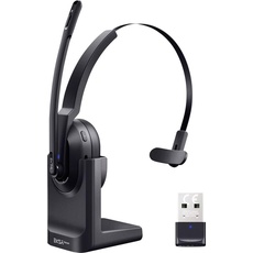 Bild EKSA H5 On Ear Headset Bluetooth® Schwarz Mikrofon-Rauschunterdrückung, Noise Cancelling Headset,