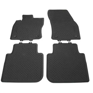 Volkswagen 5NL06150082V Premium Gummi Fußmatten v+h Gummimatten 4X Allwettermatten Allspace schwarz mit Tiguan Schriftzug