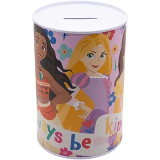 Stor Spardose für Kinder aus Metall mit Prinzessinnen - Disney