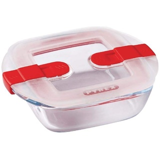 Pyrex 212PH00 Cook & Heat quadratisch glas Frischhaltedose mit Deckel, durchsichtig