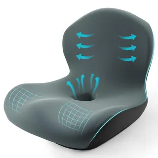 Sitzkissen mit Rückenlehne Memory Foam für Bürostuhl,Office,Mittelfest