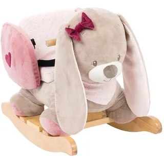 Nattou Schaukeltier Hase Nina, 10 - 36 Monate, 60 x 39 x 50 cm, Beige/Rosa