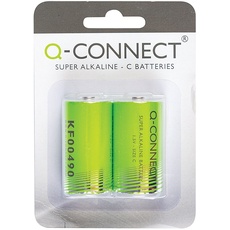 Q-CONNECT KF00490 Batterie 1,5V 2 Stück C/baby