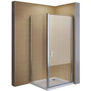 i-flair Duschkabine 95x95 cm, Eckdusche mit Fronteinstieg aus ESG Sicherheitsglas - LINKS und RECHTS montierbar #668