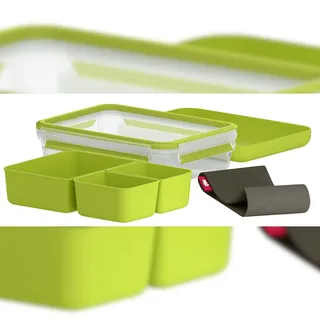 Emsa Lunchbox 518098 1,2l Transparent/Grün