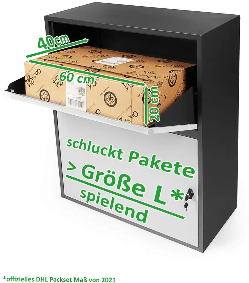 Bild von Paketbox grau