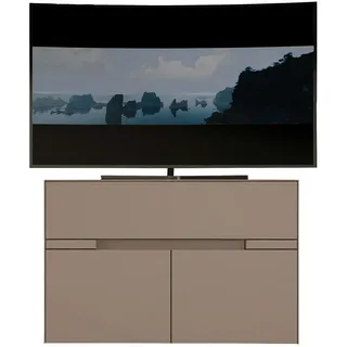 Novel Tv-Element , Taupe , Holzwerkstoff , 2 Fächer , 1 Schublade(n) Schubladen , 90x59x47 cm , Holzmöbel, Wohnwände Holz, Wohnwand Serien Holz
