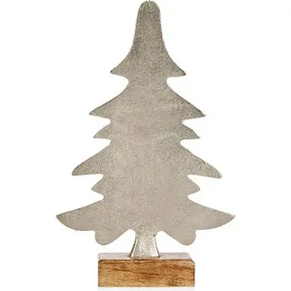 Weihnachtsbaum 6 x 25,5 x 16 cm Silberfarben Metall - Bunt