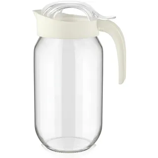 FORNOR 79429 Glaskaraffe mit Holzdeckel, 1 l, 13 x 1