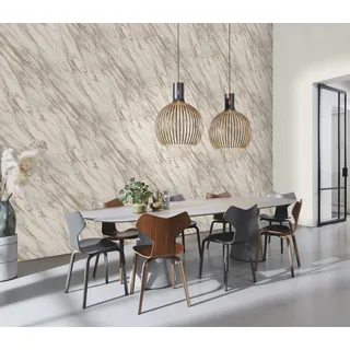 Rasch Textil Rasch Papiertapete »Papiertapete mit Mamoroptik in Beige« Steinoptik glatt Marmoroptik