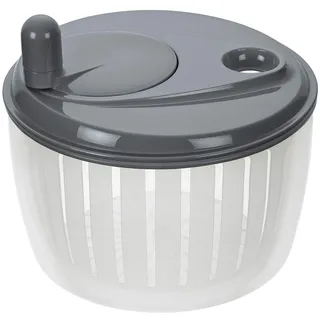 LURCH Salatschleuder mit Kurbel grau/weiß Kunststoff