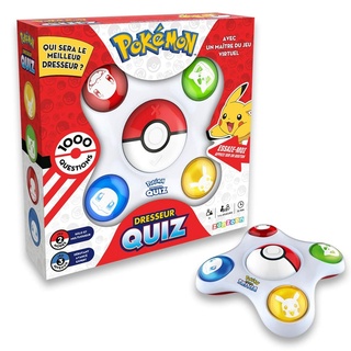 Bandai - Pokémon – Quiz-Trainer interaktives elektronisches Spiel – spricht Französisch – ZZ20110 – Pokémon-Quiz-Spiel für 1 bis 4 Spieler – Spielzeug für Kinder ab 6 Jahren – ZZ20110