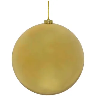 Weihnachtskugeln Christbaumkugeln XL aus Kunststoff gold, O15cm, 1 Stk.