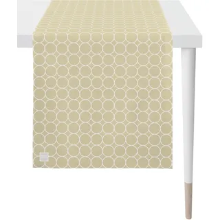 APELT "3973 Outdoor, Sommerdeko, Sommer", Jacquardgewebe, sand, weiß),