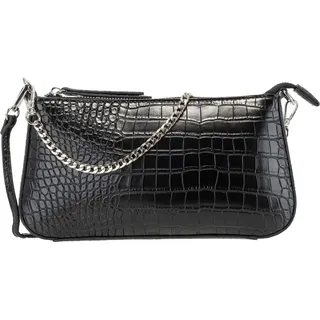 GERRY WEBER Umhängetasche Schultertasche Festive Croco Shoulderbag Black schwarz - Schwarz