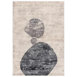 Mazovia Teppich Beige geometrisch - 180 x 250 cm , Hellgrau, Beige , Textil , Abstrakt , Rechteckig , 180x250 cm , Oeko-Tex® Standard 100 , für Fußbodenheizung geeignet, für Hausstauballergiker geeignet, in verschiedenen Größen erhältlich, pflegeleicht, strapazierfähig , Teppiche und Böden, Teppiche