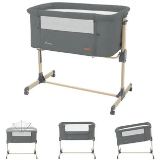 KIKKABOO Amaris Beistellbett - Dark Grey - One Size