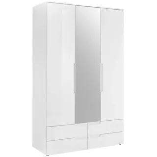 SchlafKONTOR Drehtürenschrank Spice 126 x 208 x 57 cm Weiß