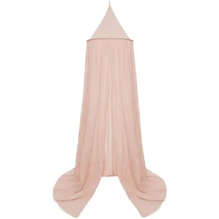 Jollein Baldachin Vintage Wild Rose - Höhe 245 cm - Oeko-TEX-Zertifziert - Betthimmel Babybett Kinderzimmer