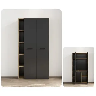 OTTO home Moid 88,2 x 174,6 x 41,5 cm Schwarz