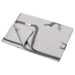 David Fussenegger Wohndecke Silvretta Hirsche Allover 140 x 200 cm