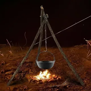 Feuerschale für den Außenbereich 56 cm - Tragbare Edelstahl-Feuerschale für Camping, Garten, Grill, Picknick und Strand, faltbar und stabil.