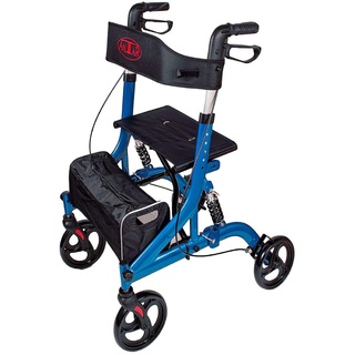 Antar AT51035 Aluminium Rollator mit Stoßdämpfern, 8200 g